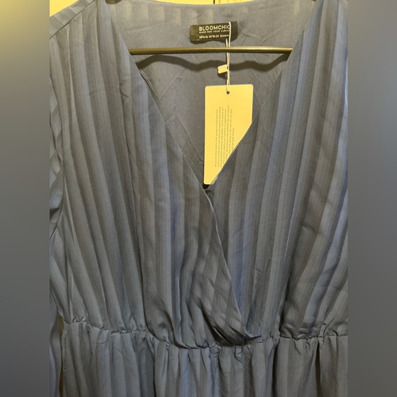 BloomChic Navy Blue Dress Sz 1X (14-16) - Picture 2 of 15